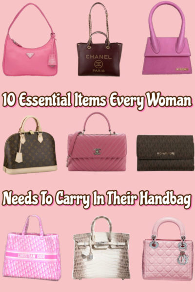 10 Essential Items Women Carry in Their Handbag