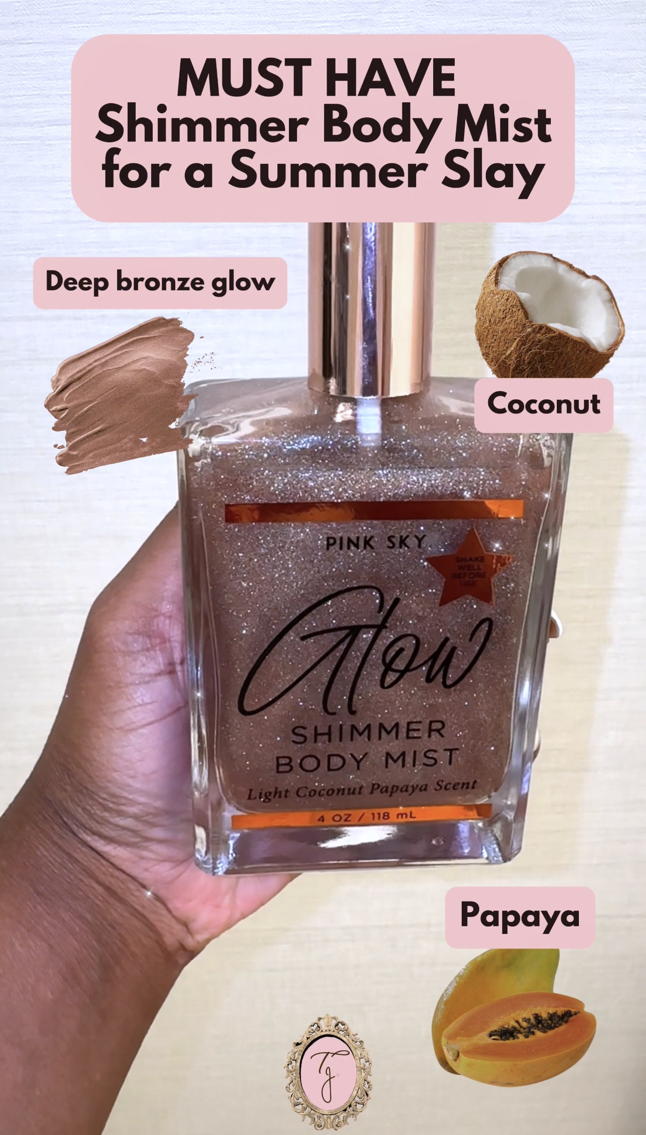 The Most Beautiful Shimmer Body Mist for that Summer Glow